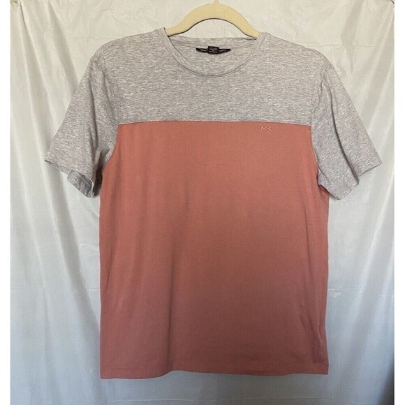 Michael Kors Women's Short Sleeve Split Colored Shirt Sz. S - Picture 1 of 9